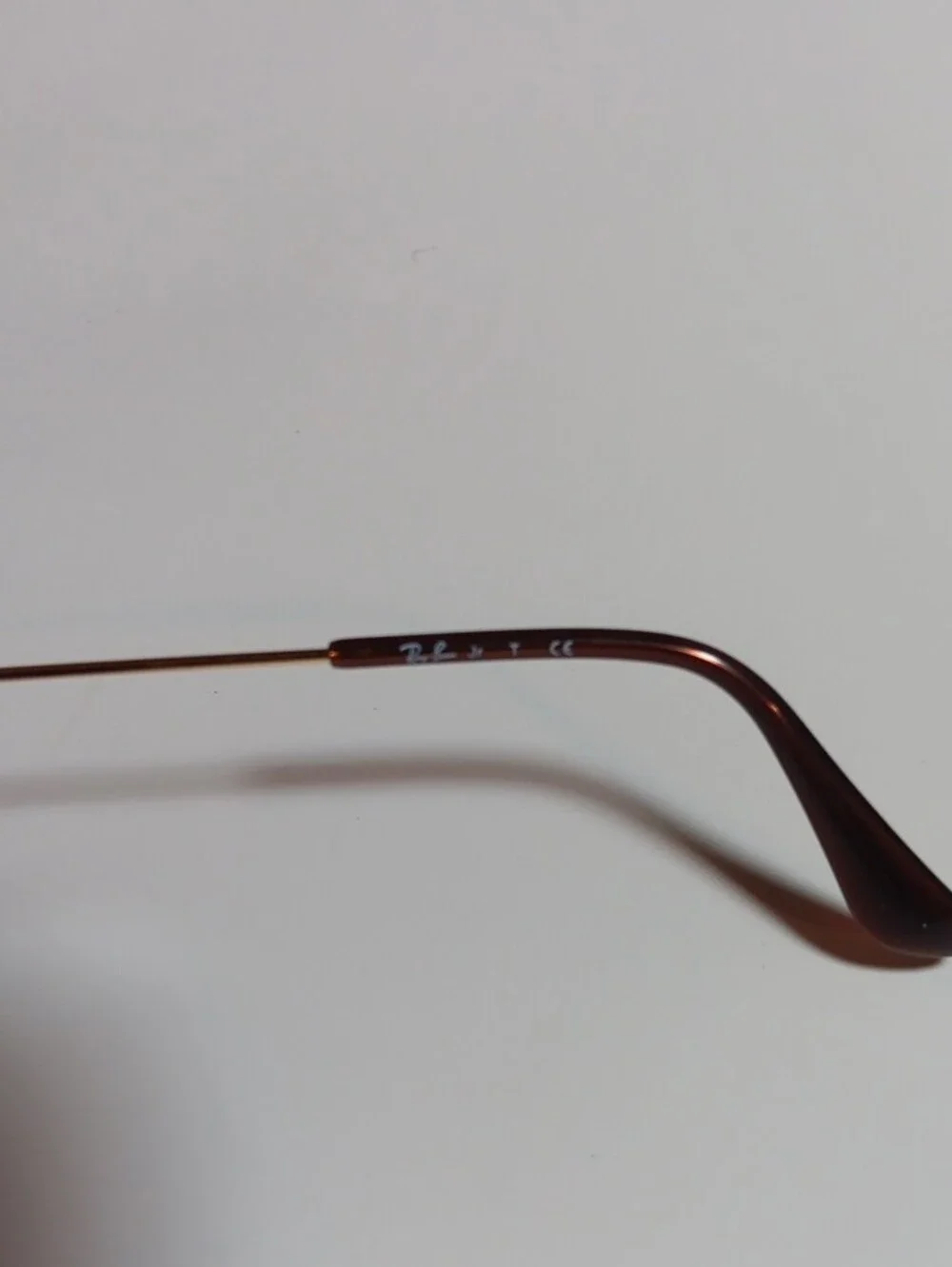 Ray-Ban Gold Frame Aviator Sunglasses with Brown Lenses